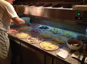 Pizza Vorbereitung
